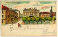 TEMESVÁR.  Jenő herczeg tér.  Prinz Eugen Platz.  (1899)