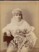 295.     ZANGAKI (Zangaki-Brothers, Constantine and George) : Famme turque couverte. [Veiled Turkish woman], cca. 1880.
