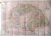 Kogutowicz Manó (Tervezte és rajzolta) : Magyarország közigazgatási térképe. Az entente megállapította ideiglenes határvonal, szomszédos országok határa.