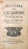 Olivet L'abbe : histoire de l'academie francoise  Depuis 1952 jusqu'a 1700 ‎