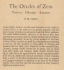 Parke, H. W. : The Oracles of Zeus - Dodona, Olympia, Ammon