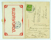 BUZIÁSFÜRDŐ leporelló képeslap, 10 kép 5 szelvényen. (1910)