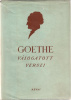 Goethe, (Johann Wolfgang von) : válogatott versei