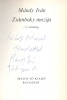 Mándy Iván : Zsámboky mozija (A családtag) - Dedikált példány