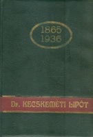 Emlékkönyv Dr. Kecskeméti Lipót - főrabbi temetéséről életrajzi adataival. 1936. junius 9. 