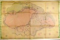 Kogutowicz Károly : Magyarország néprajzi térképe. Ethnographical Map of Hungary.