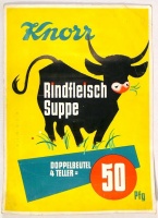 Binder, Joseph (1898-1972) : Knorr - Rindfleisch Suppe  (Vintage Poster)