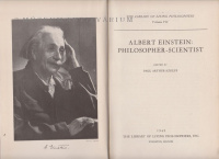 Schlipp, Paul Arthur : Albert Einstein Philosopher-Scientist.