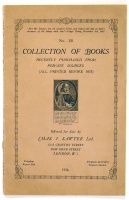 No. 131.  Collection of books recently purchased from private sources (all printed before 1837).  Offered for sale by Chas. J. Sawyer Ltd.