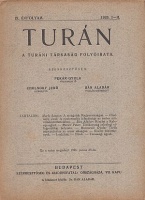 Turán - A Turáni Társaság folyóirata, IX.évf., 1926 I-II.