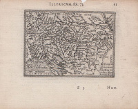 Ortelius, Abraham - Philipp Galle - Peter Heyns: : Illyricum. Hongrie - Slauoniae, Croatiae, carniae istriae, bosniae descr.