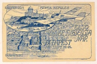 ESZTERGOM - Budapest posta repülés. Első Magyar Filatelista Nap, 1924. [Légipostával érkezett] 