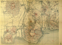 BALATON térkép. ca. 1930. (Badacsony, Szigliget, Szt. György-hegy, Gulács és környéke)