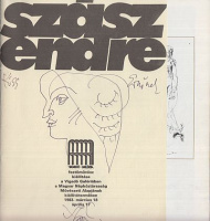 Szász Endre festőművész kiállítása a Vigadó Galériában, 1983. (Szász Endre rajzos dedikációjával)