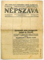 Népszava. 1932. julius 30. - Statáriális úton kivégezték Sallait és Fürstöt