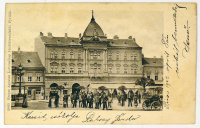 ÚJVIDÉK. Sörcsarnok és Grand Hotel Mayer, Koch János és Berger Ágoston üzletei... (1902)