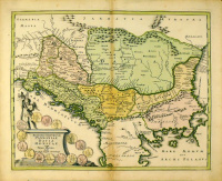 Köhler, Johann David (1684-1755) - Weigel, Christoph (1654-1725) : Regiones Danubianae Pannoniae Dacia Moesiae. cum vicino Illyrico. 