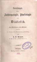Siemers, J(oachim). F(riedrich). : Vorlesungen über Anthropologie, Physiologie und Diätetik.