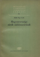 Káldy-Nagy Gyula : Magyarországi török adóösszeírások