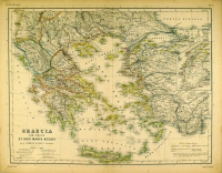Kiepert, Henric : Graecia cum insulis et oris maris Aegia [Görögország az Égei-tenger szigeteivel és partjaival]