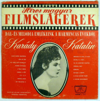 Karády Katalin (1910-1990) színésznő, sanzonénekes dedikált lemeze.