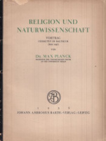 Planck, Max : Religion und Naturwissenschaft - Vortrag gehalten im Baltikum (Mai 1937)