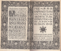 Ruskin, John : Pre-Raphaelitism Lectures on Architecture and Painting
