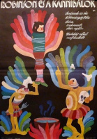 Máté András (graf.) : Robinson és a kannibálok (Il racconto della giungla, 1974.) - Színes, szinkronizált olasz rajzfilm