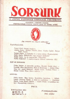 Sorsunk - A Janus Pannonius Társaság folyóirata. 1944. október