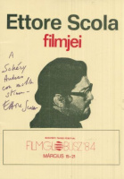 ETTORE SCOLA FILMJEI (A filmrendező által dedikált műsorfüzet) 1984. 