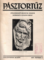 Császár Károly (szerk.) : Pásztortűz XXIII. évf.20. sz., 1937. okt. 31. - Erdélyi irodalmi és művészeti folyóirat