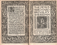 Sheridan, Richard Brinsley : The Plays of Richard Brinsley Sheridan
