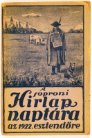 Soproni Hirlap naptára az 1922. esztendőre