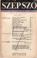 Ignotus Pál - József Attila (szerk.) : Szép szó [Irodalmi és kritikai folyóirat] II. kötet 1936. Szeptember