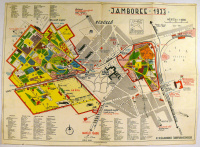 A gödöllői Jamboree 1933 színes térképe, 1:6000