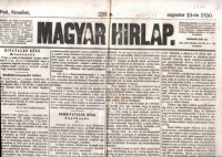 Szilágyi Ferencz (Felelős szerk.) : Magyar Hirlap 226. sz. augusztus 10-én 1850.