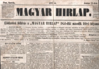 Szilágyi Ferencz (Felelős szerk.) : Magyar Hirlap 492. sz. Junius 25-én 1851.