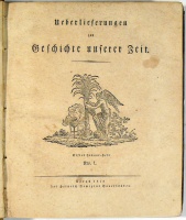 Zschokke, Johann Heinrich Daniel (szerk.) : Ueberlieferungen zur Geschichte unserer Zeit. Jahrgang: 1820. Januar bis Dezember. 