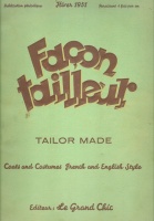 Facon tailleur, Tailor Made Nr. 288 Coats and Costumes French and English Style
