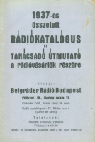 1937-es összetett rádiókatalógus és tanácsadó útmutató a rádióvásárlók részére