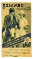 Számolócédula Edgar Wallace: Bosambo regényének reklámjával.