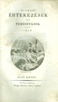 Egyházi értekezések és tudósítások 1823. Első kötet.