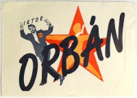 Orbán Viktor első, rendszerváltó választási plakátja, 1990.