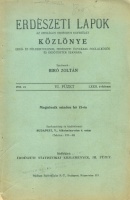 Biró Zoltán (szerk.) : Erdészeti lapok 1933. év LXXII. évfolyam VI. füzet