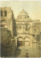 [Jeruzsálem, Szent Sír templom] Jérusalem. Facade du St.-Sépulcre 
