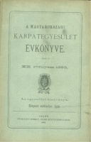 A Magyarországi Kárpátegyesület Évkönyve - XX. évfolyam 1893.