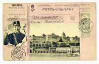 BUDAPEST - Posta-utalvány sorozat, postás