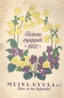 Meinl Gyula r.t. Kávé- és tea behozatal - Tavaszi árjegyzék 1932