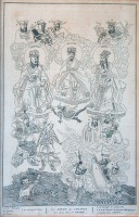 129.     PICARD, BERNARD : Les dieux des Chinois. Tirés de la Chine de                 Kircher. (Chinese idols and Gods.).