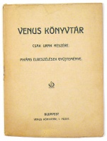 Venus könyvtár csak urak részére. Pikáns elbeszélések gyűjteménye. 1 füzet.